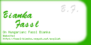 bianka fassl business card